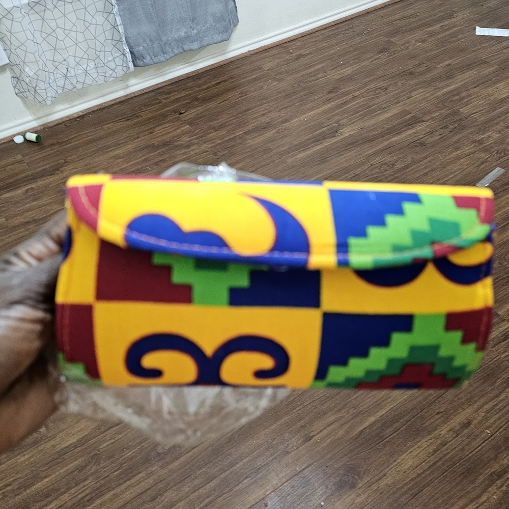 Colorful Patterned Clutch Bag